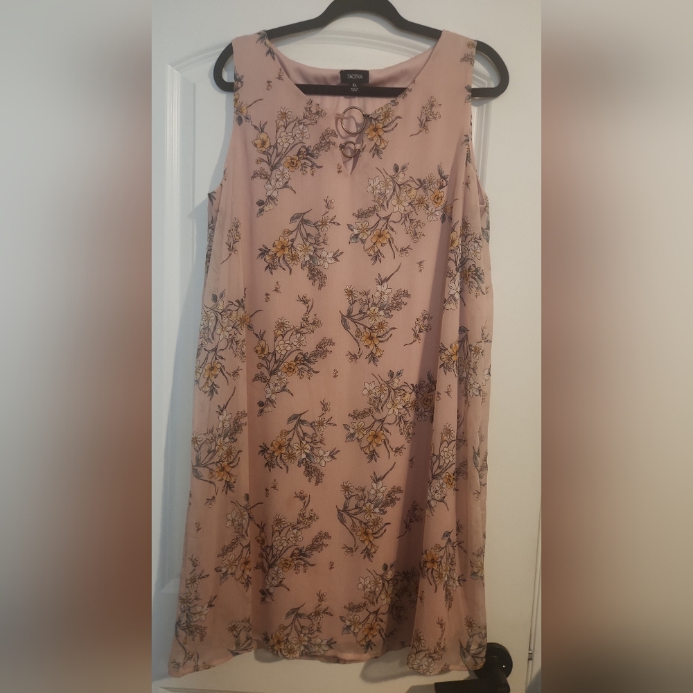 Floral Print Fabric in Pink and Yellow